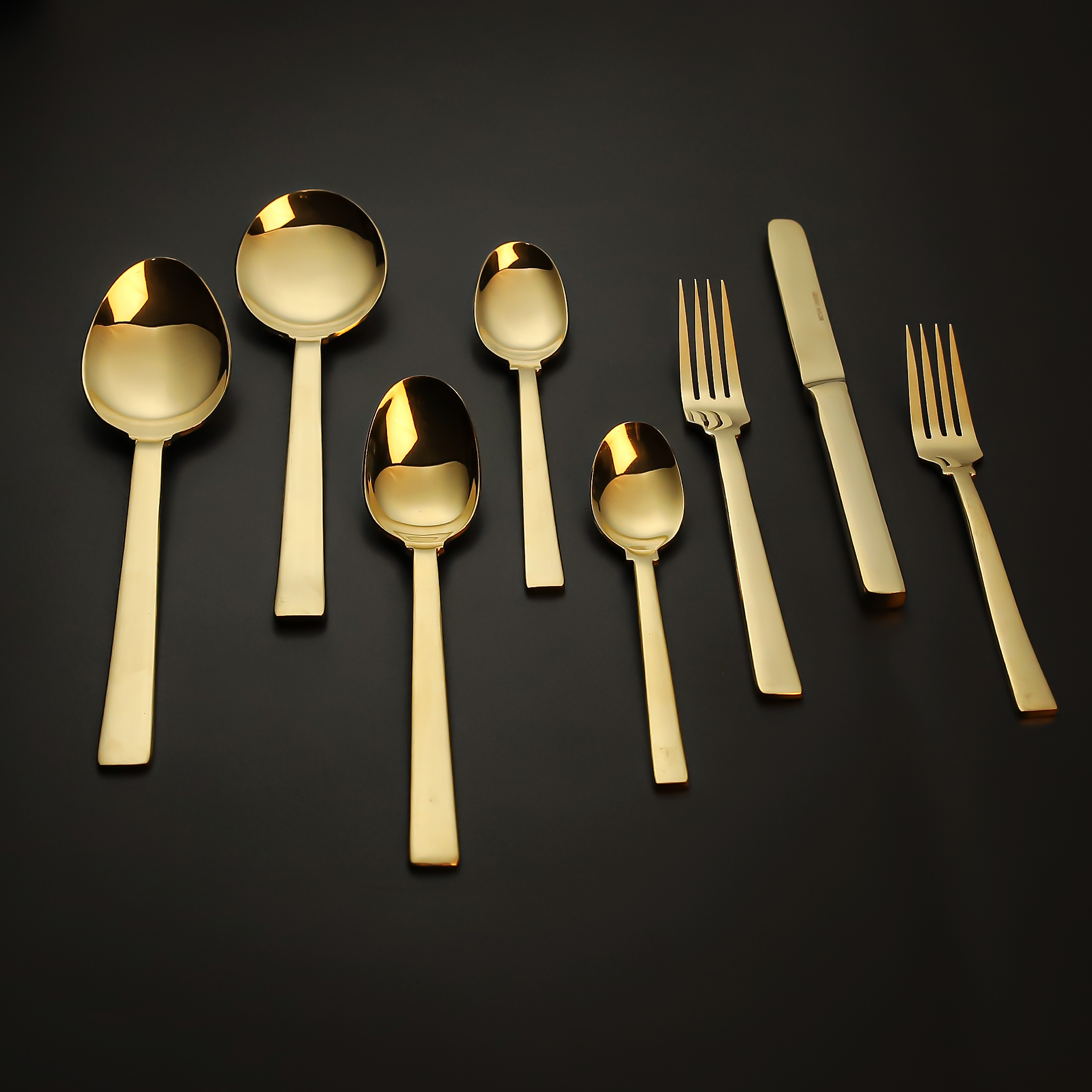 Zena Gold 6 Persons Serving Set