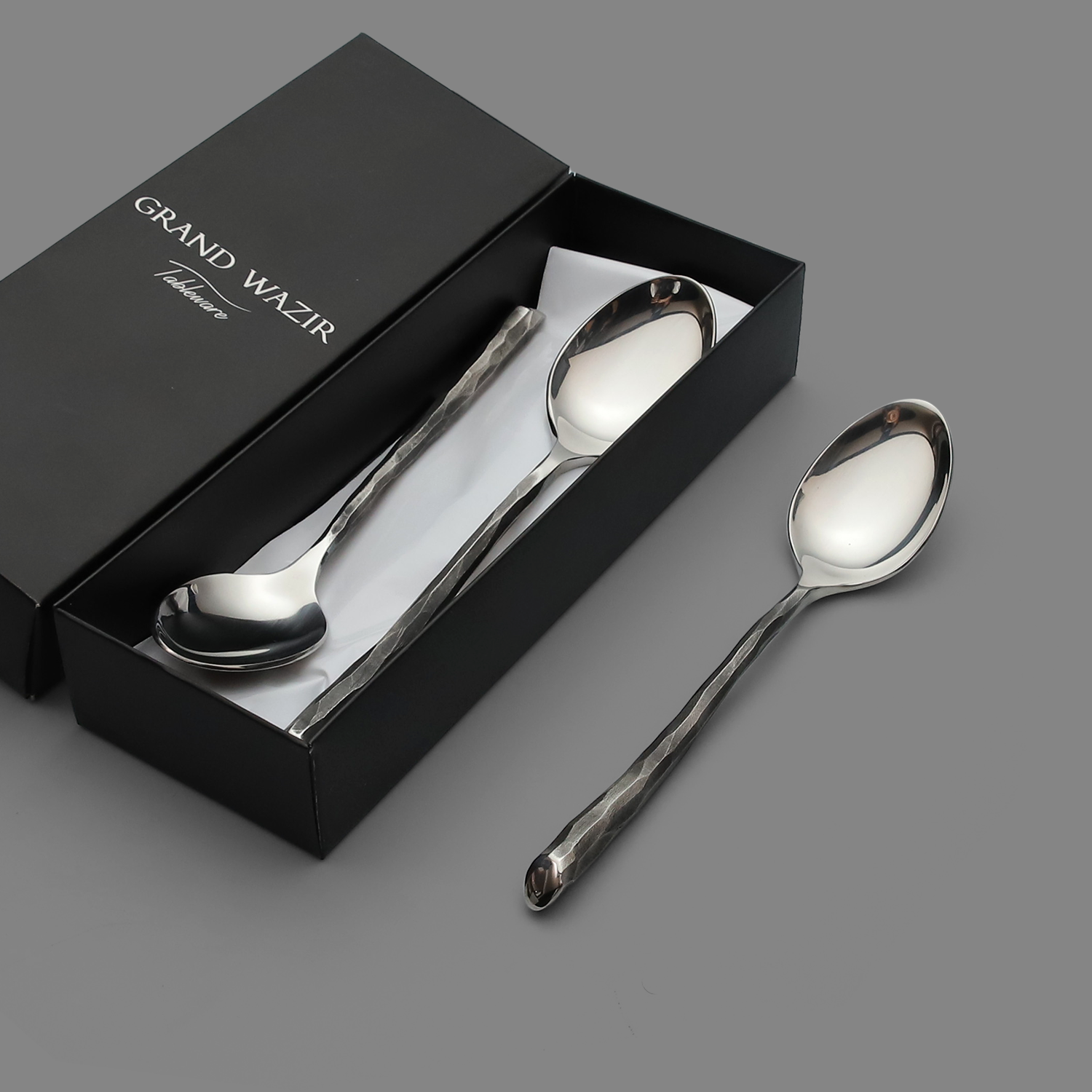 HUNER - SIYAH DESSERT SPOON (6 pieces)