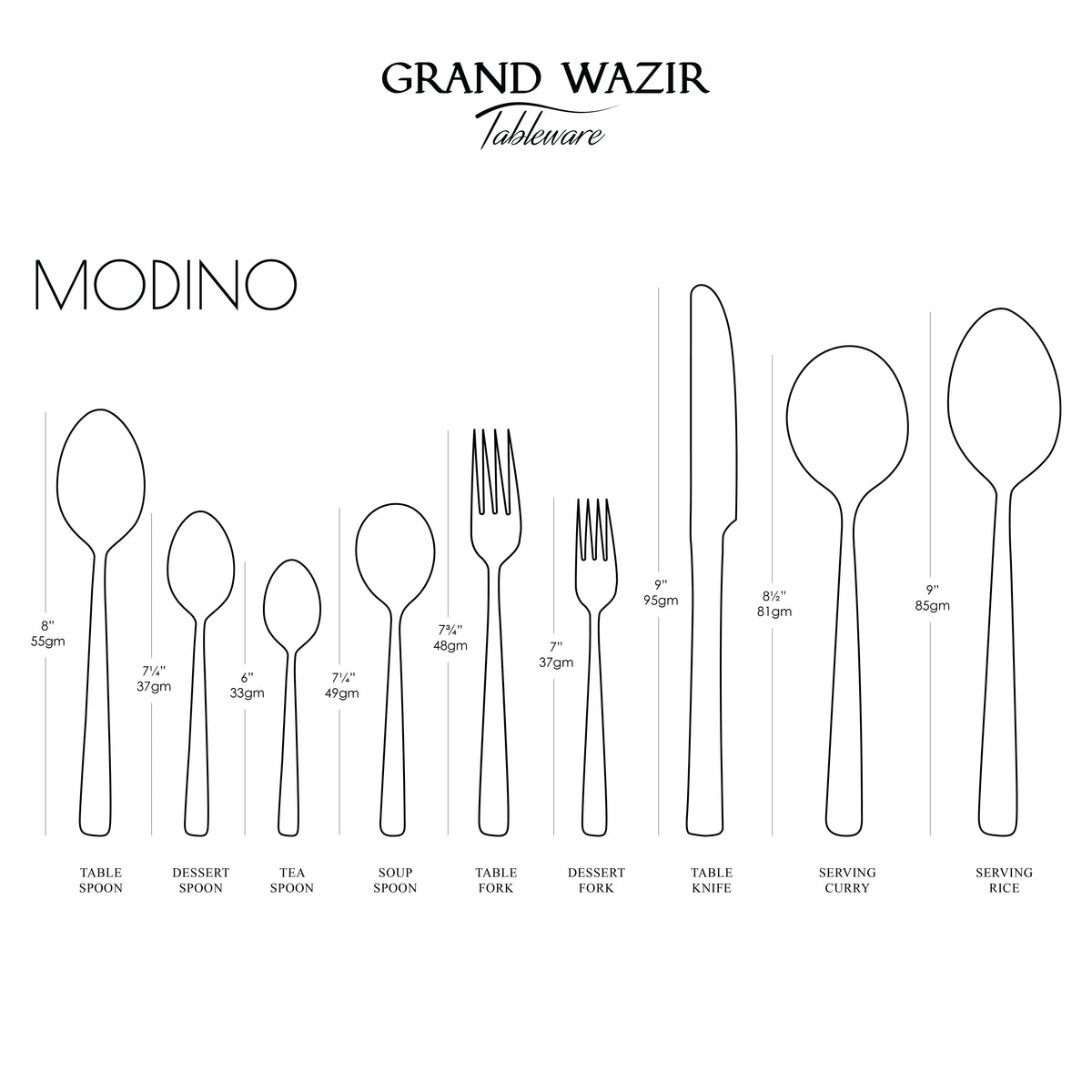 Modino 6 Persons Serving Set