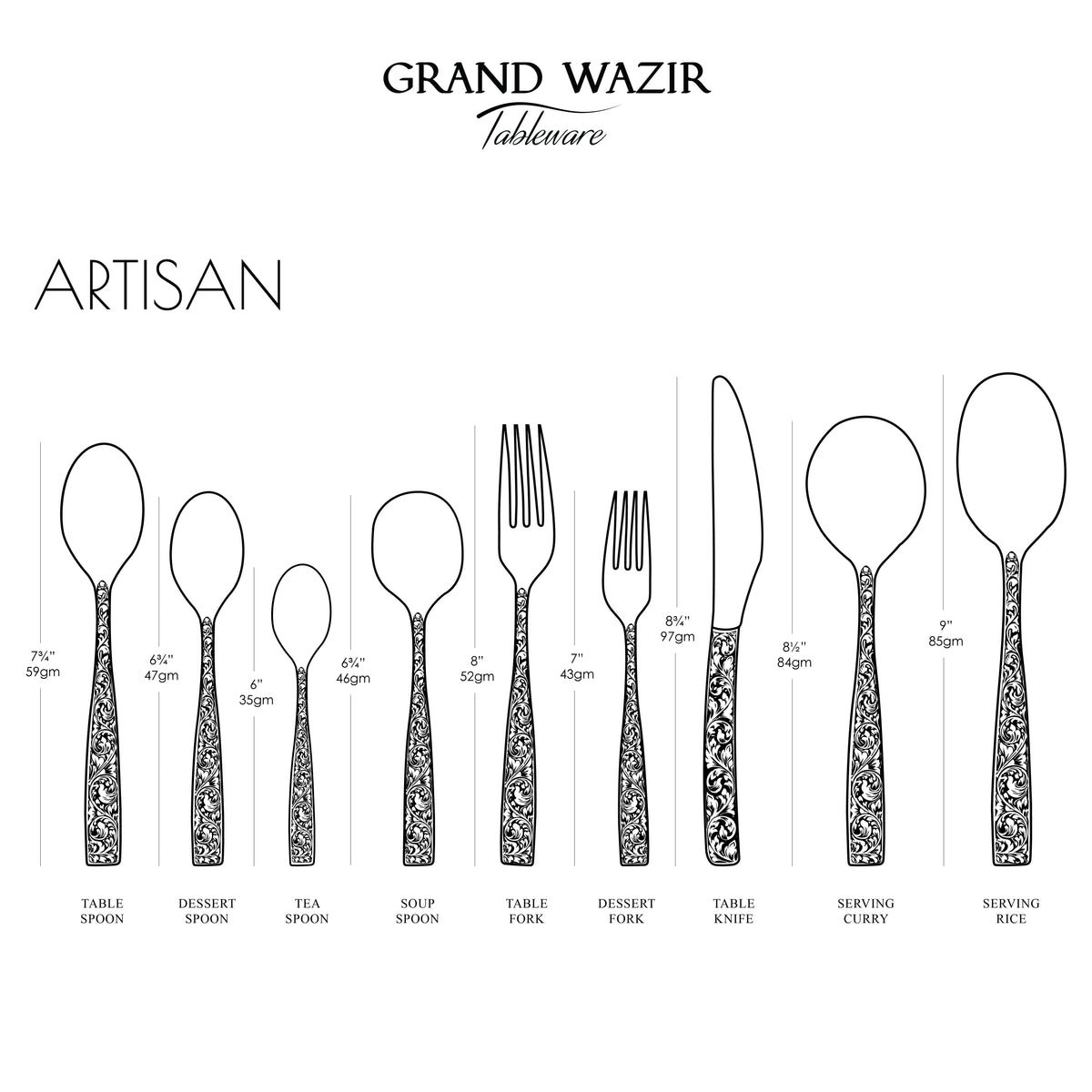 Artisan 6 Persons Serving Set