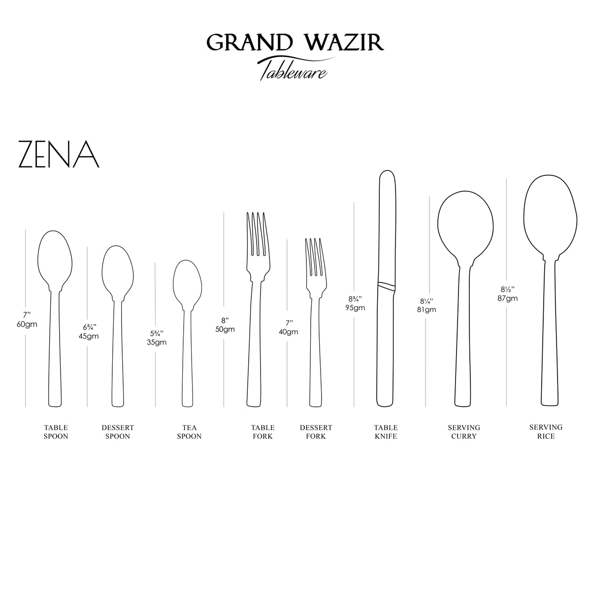 Zena 8 Persons Serving Set