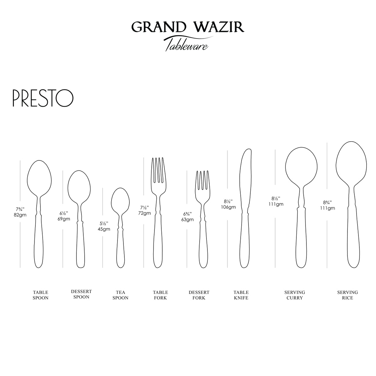 Presto 6 Persons Serving Set