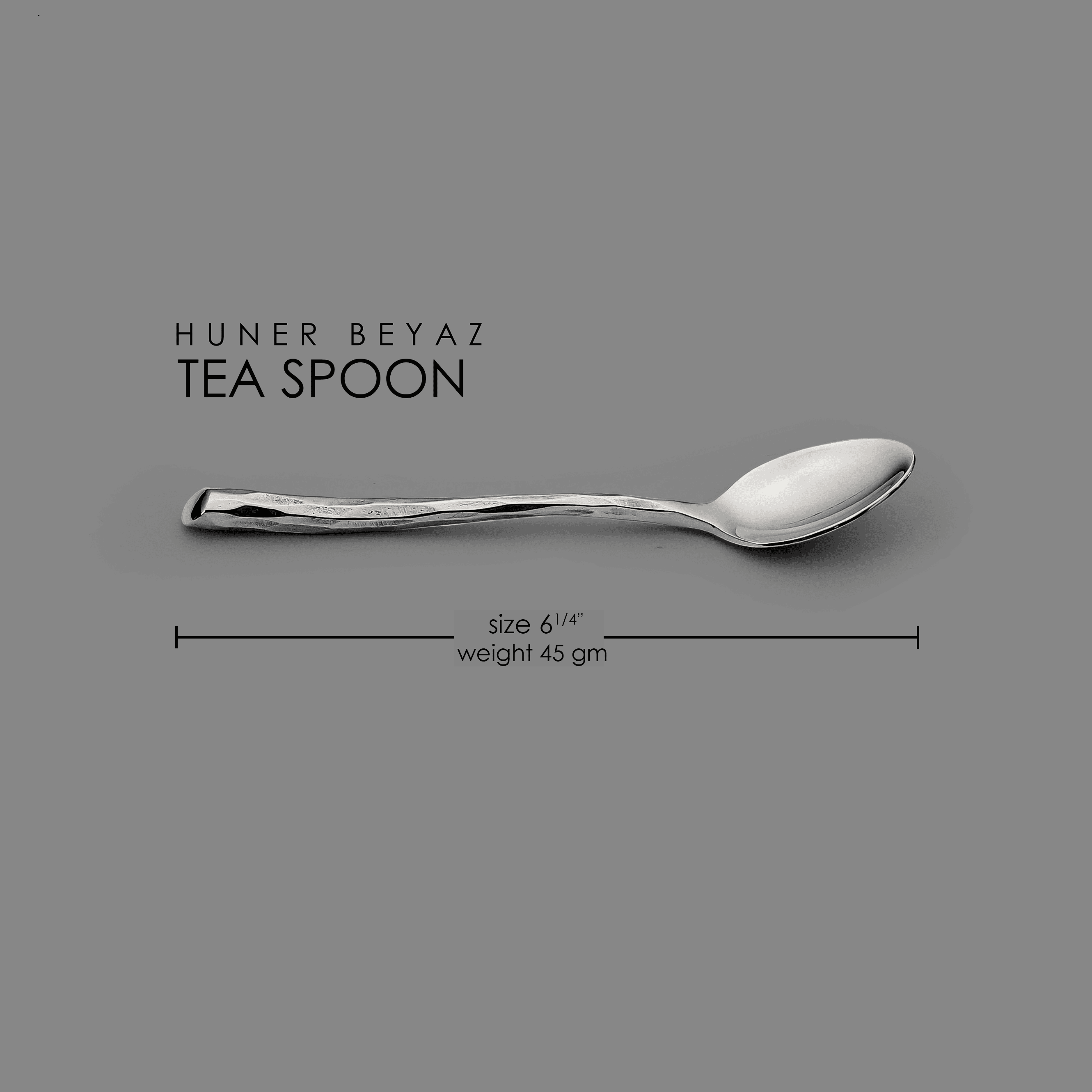 HUNER - BEYAZ TEA SPOON (6 pieces)