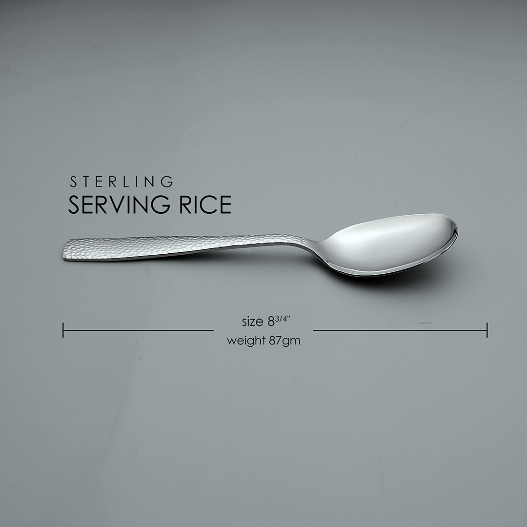 Sterling Serving Rice Spoon (2 pieces)