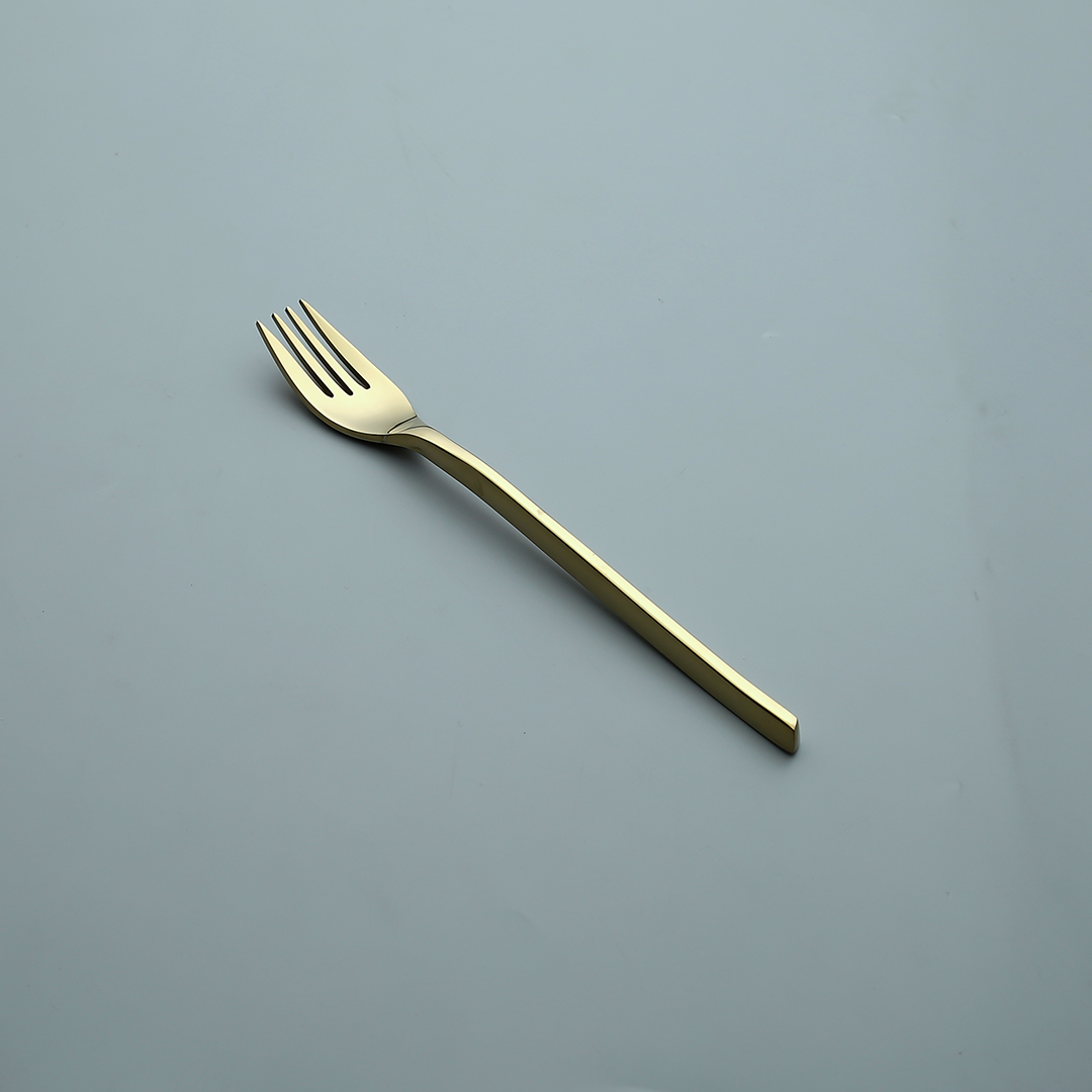 Pristine PVD Gold Dessert Fork