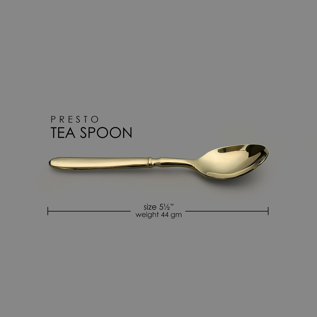 Presto PVD Gold Tea Spoon