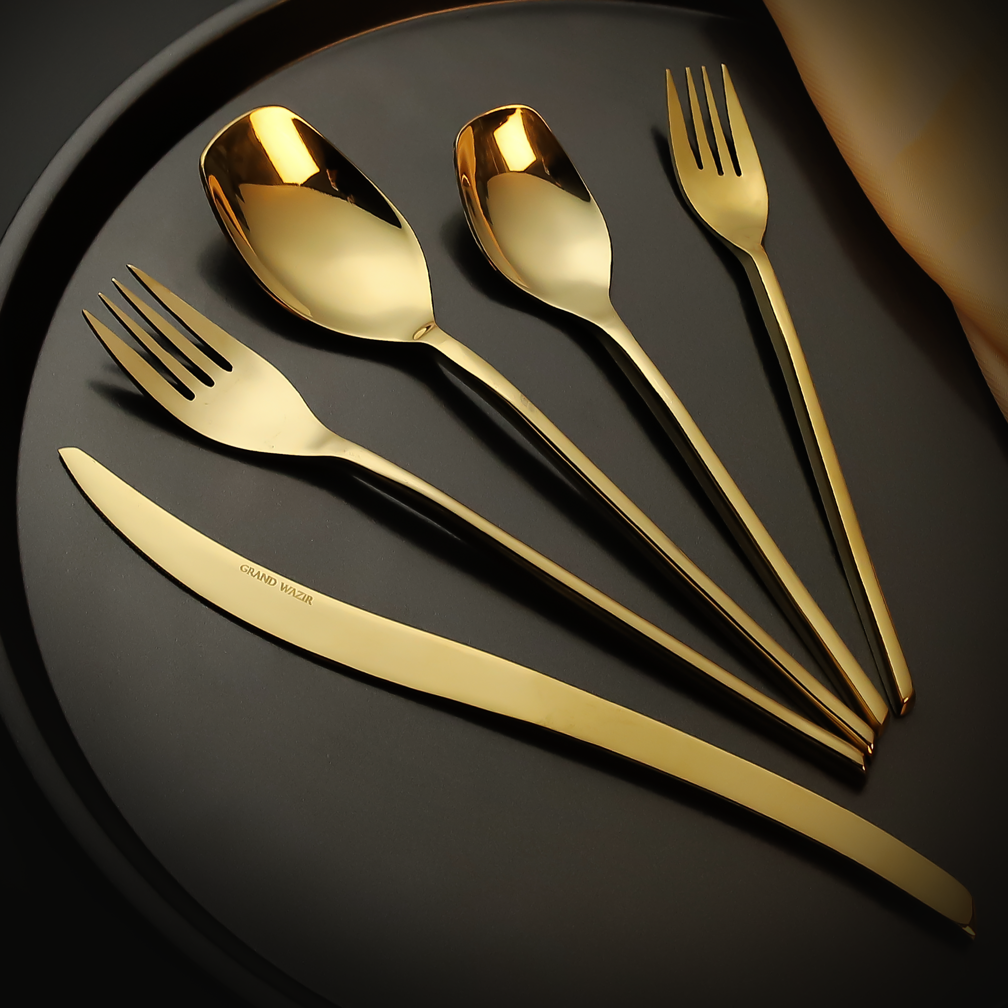 Pristine Gold 12 Persons Serving Set