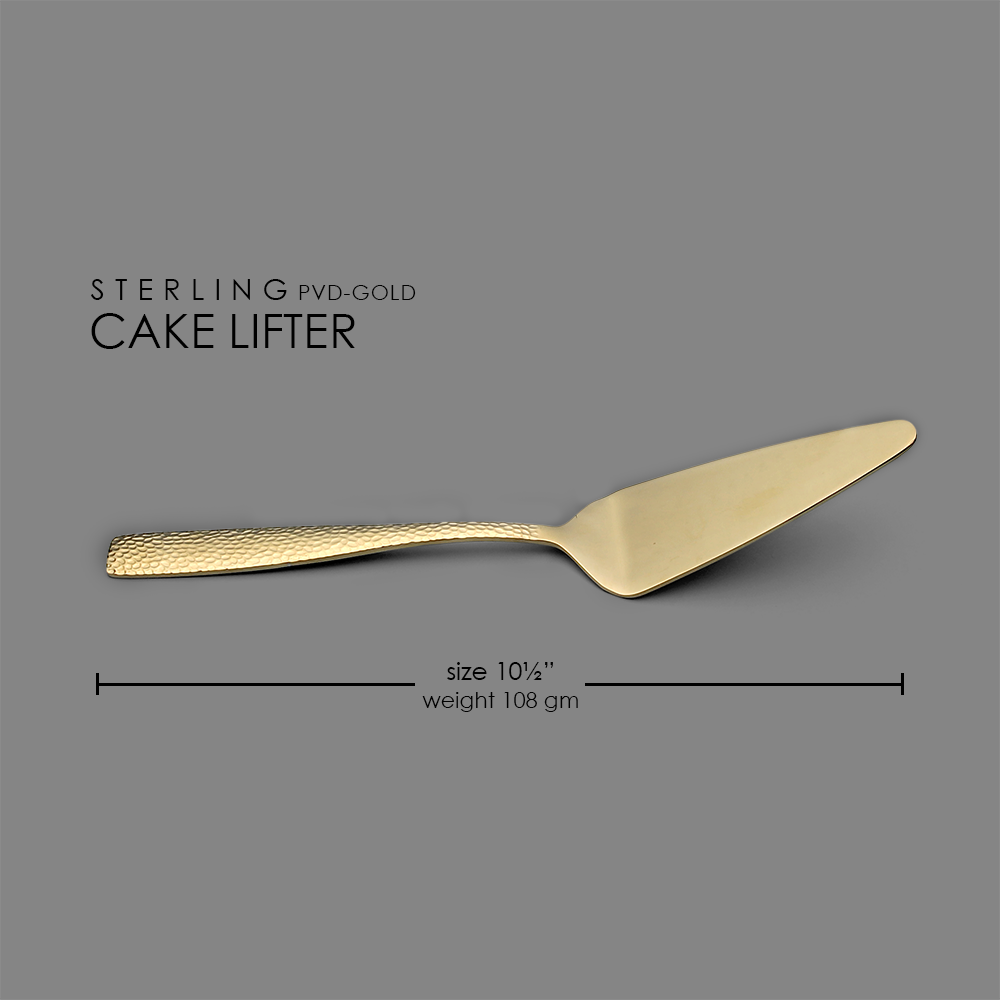 Sterling PVD Gold Cake Lifter (2 pieces)