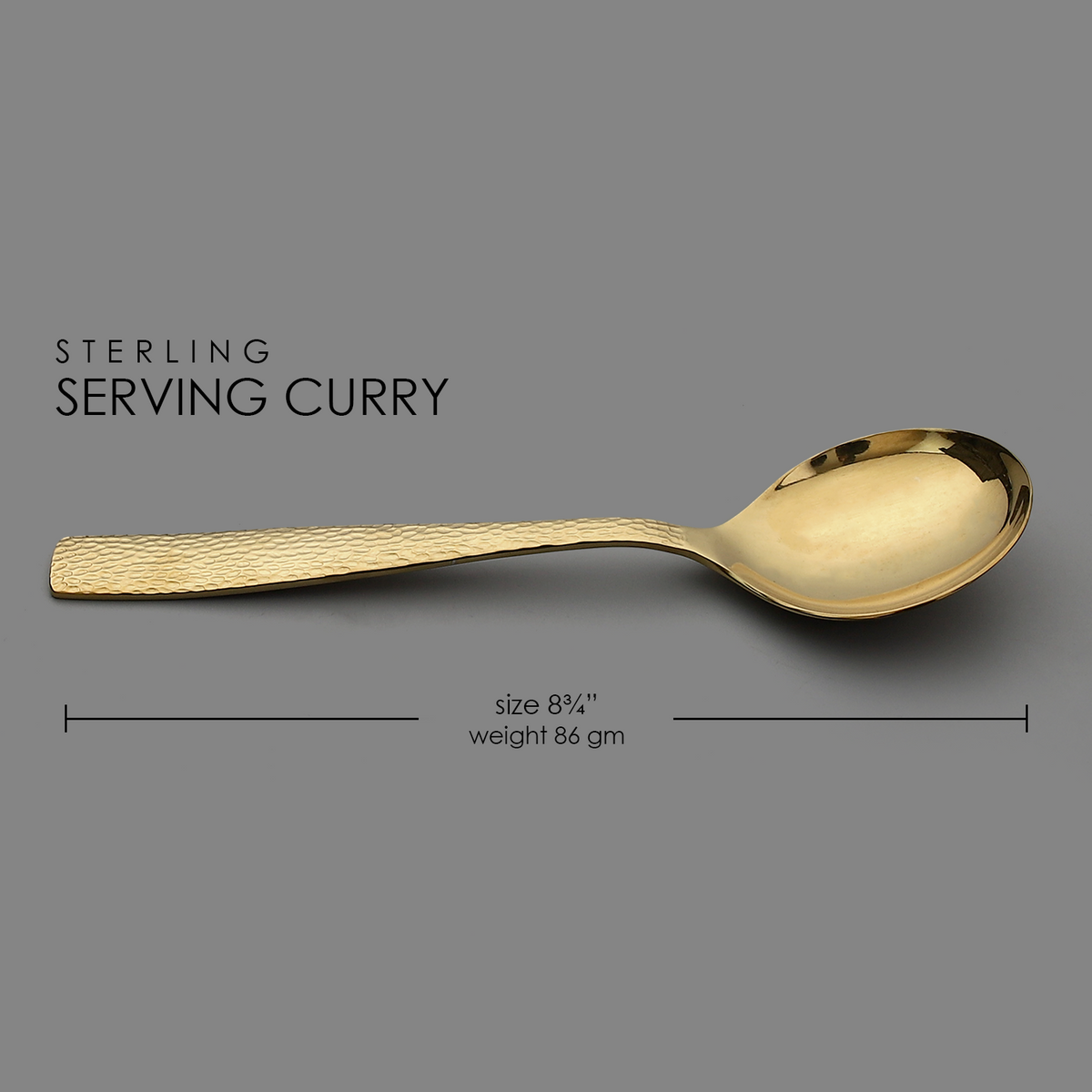 Sterling PVD Gold Serving Curry Spoon (2 pieces)