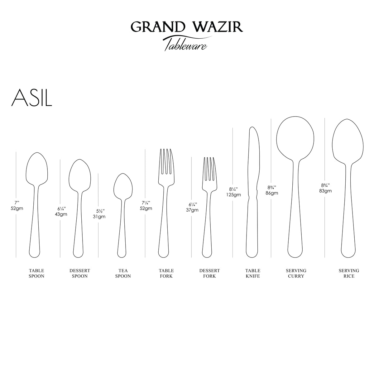 Asil 6 Persons Serving Set
