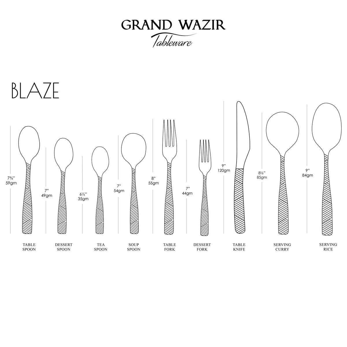 Blaze 4 Persons Serving Set