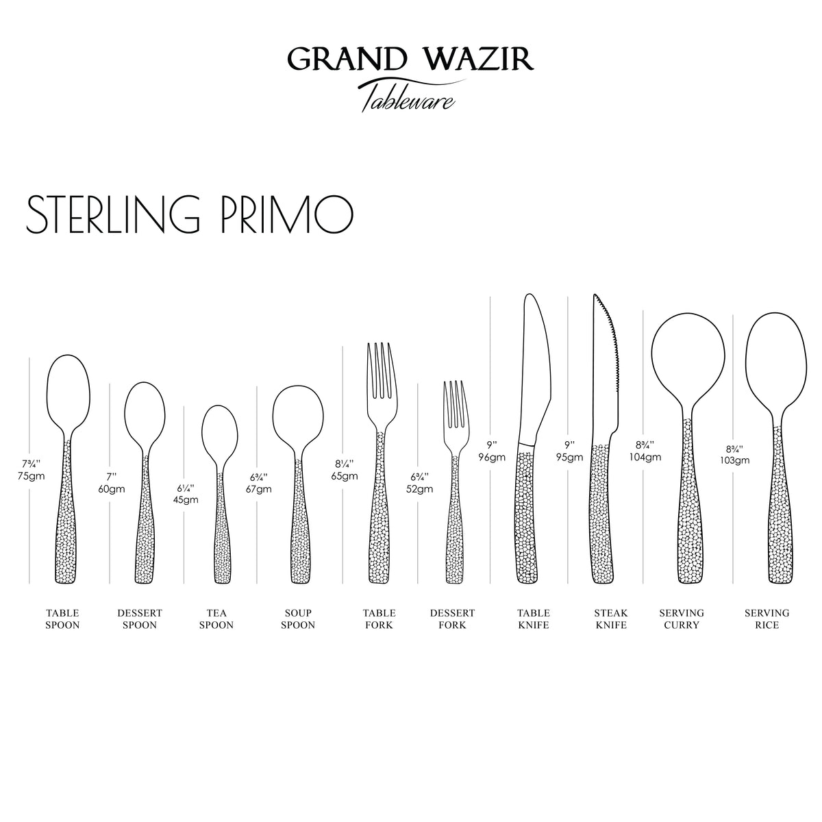 Sterling Primo 4 Persons Serving Set
