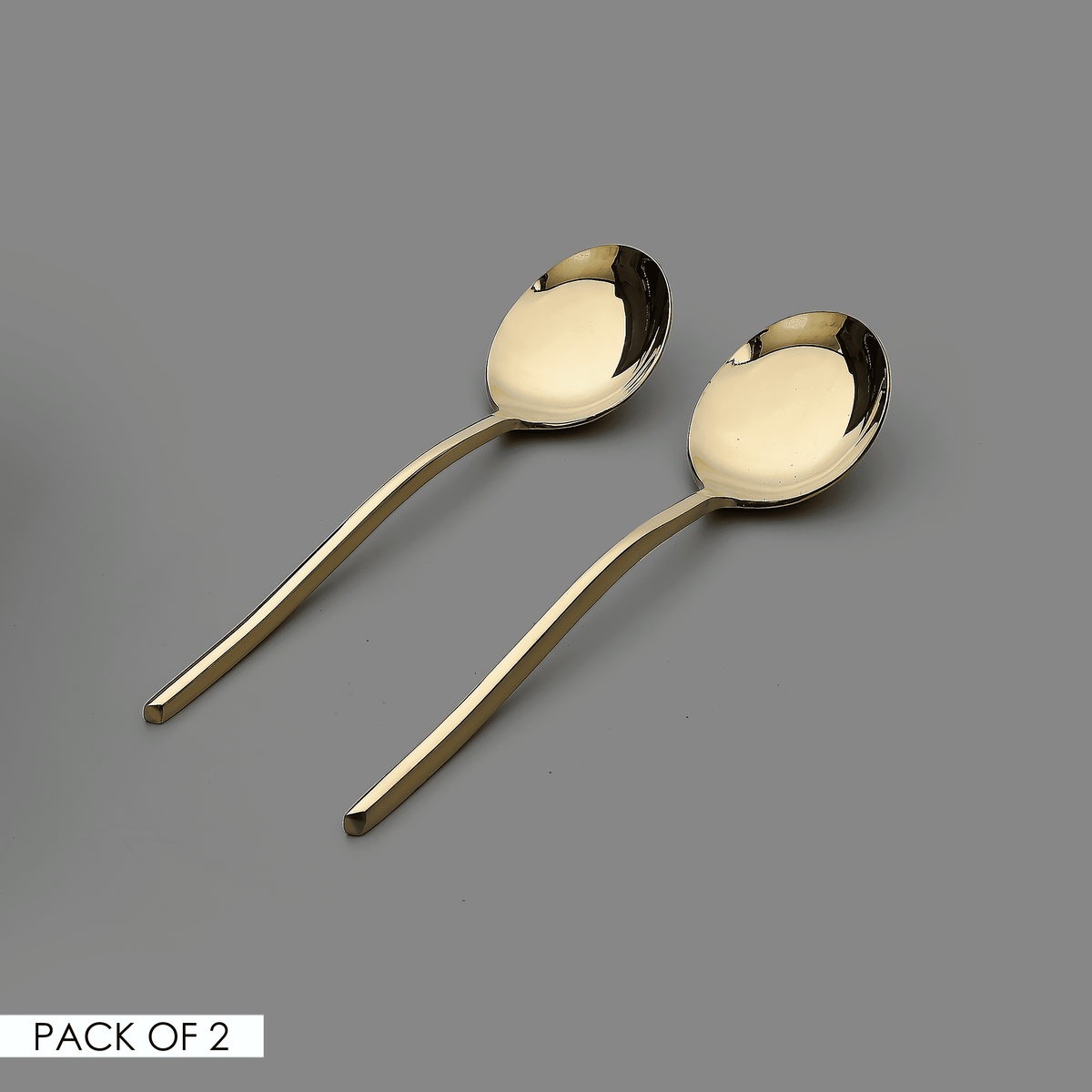 Pristine PVD Gold Serving Curry Spoon (2 pieces)