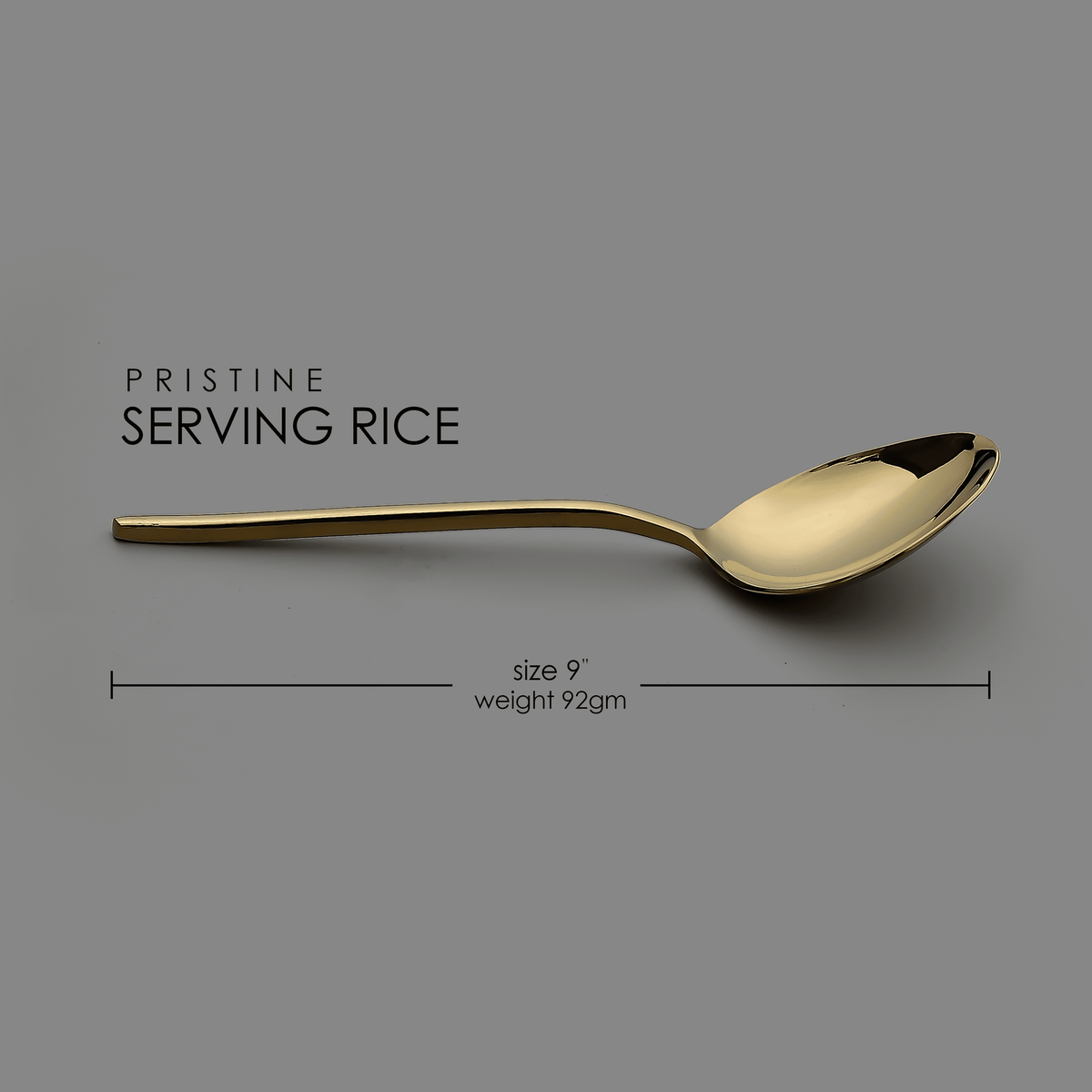 Pristine PVD Gold Serving Rice Spoon (2 pieces)