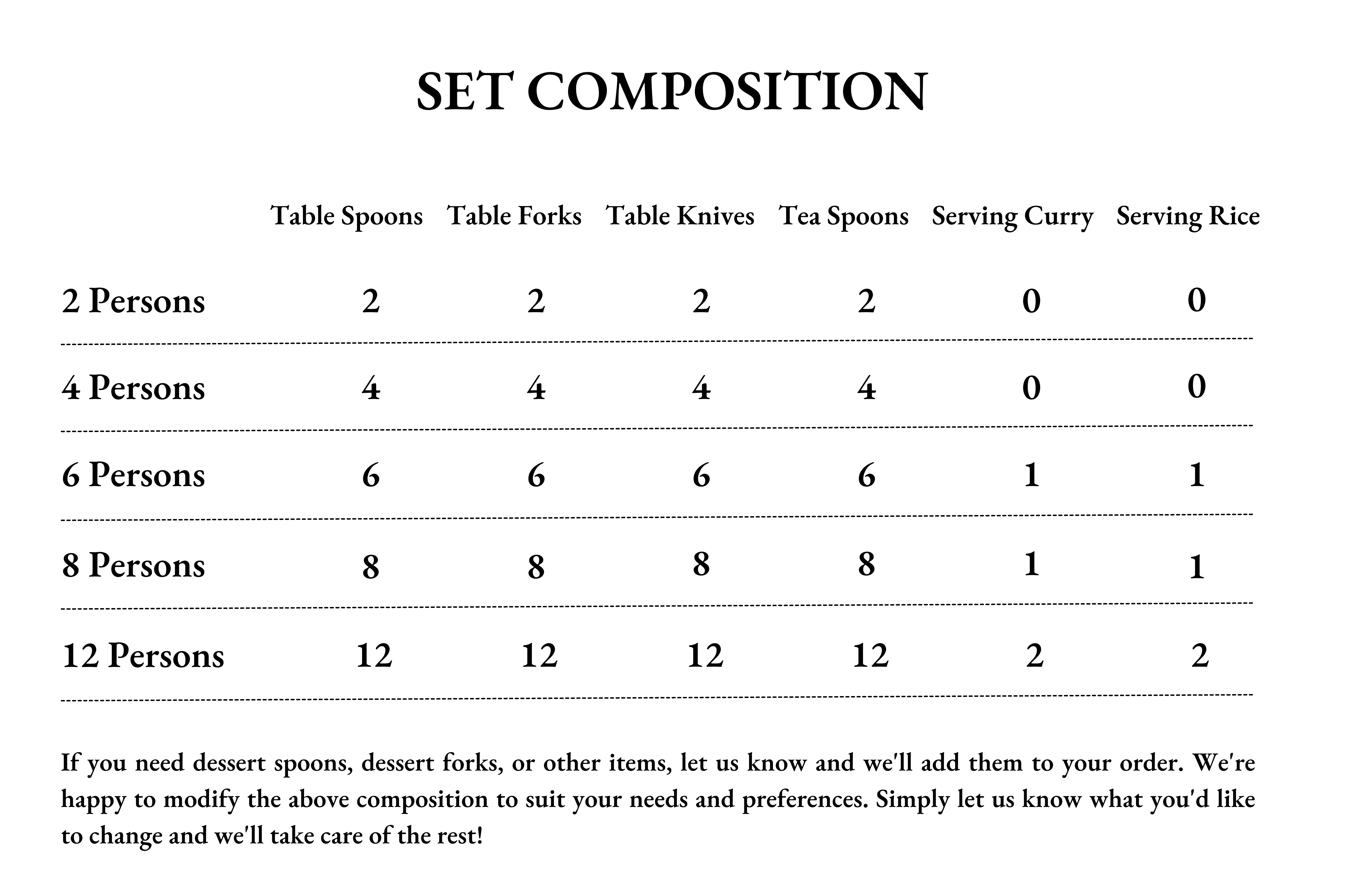 Matina 4 persons set