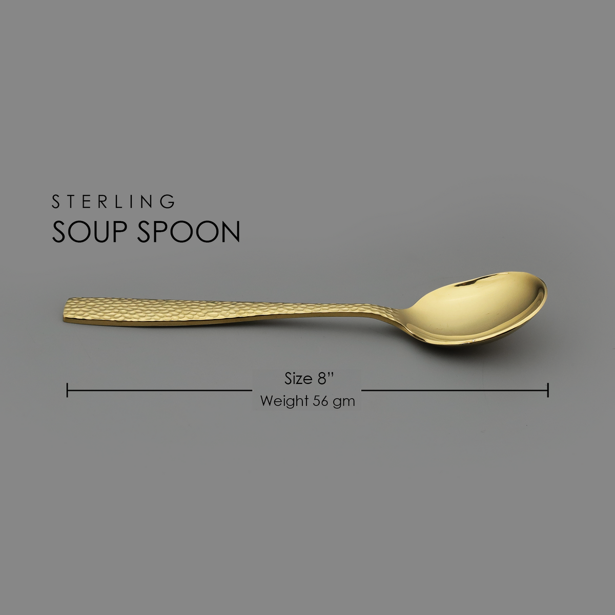 Sterling PVD Gold Soup Spoon (6 pieces)