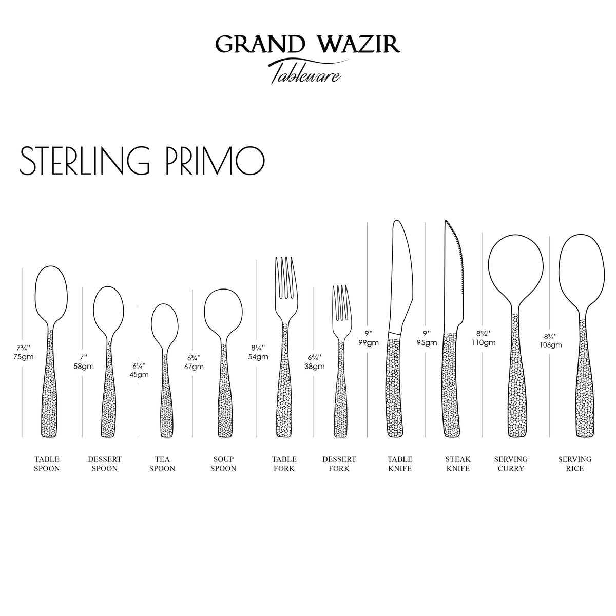 Sterling Primo 4 Persons Serving Set