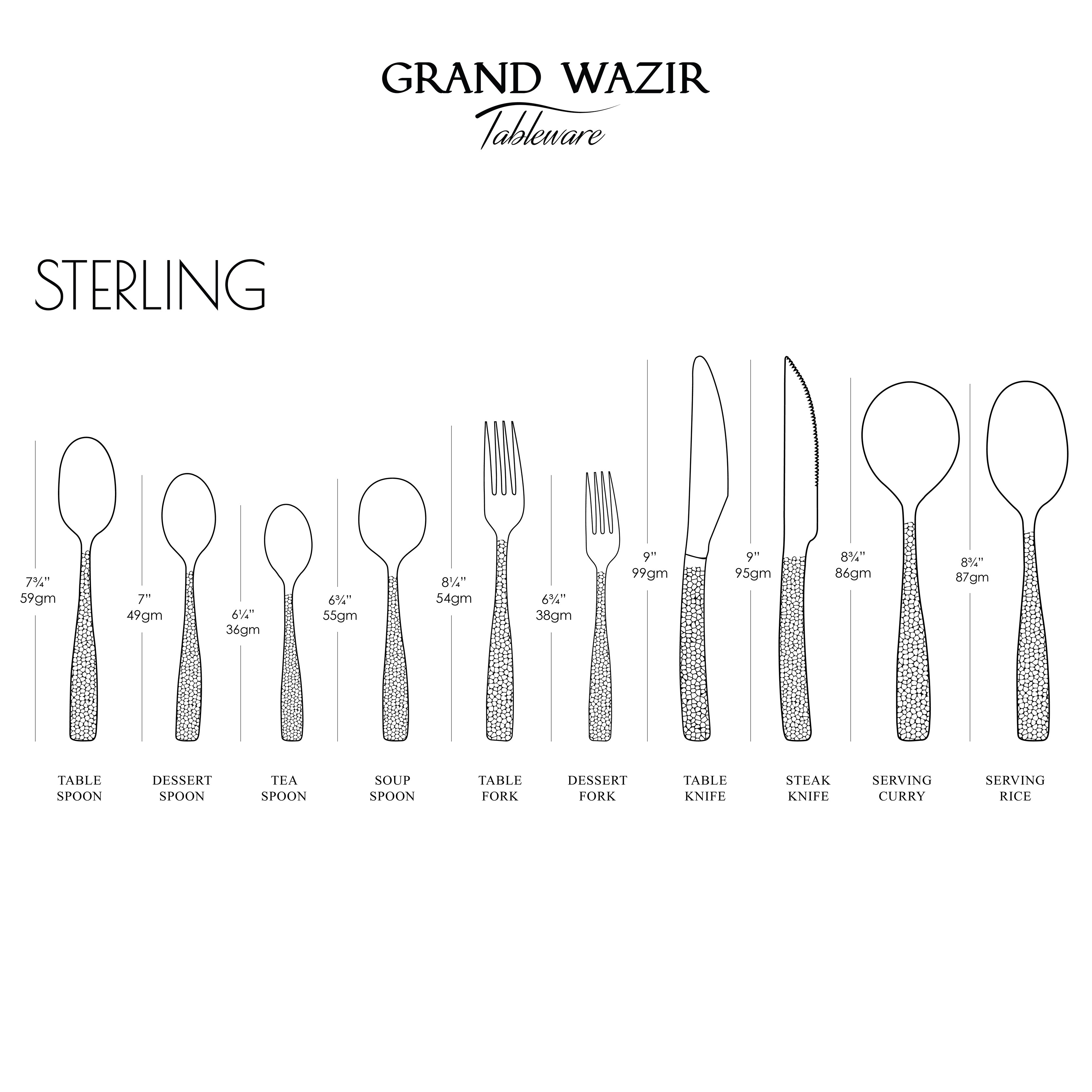 Sterling 4 Persons Serving Set