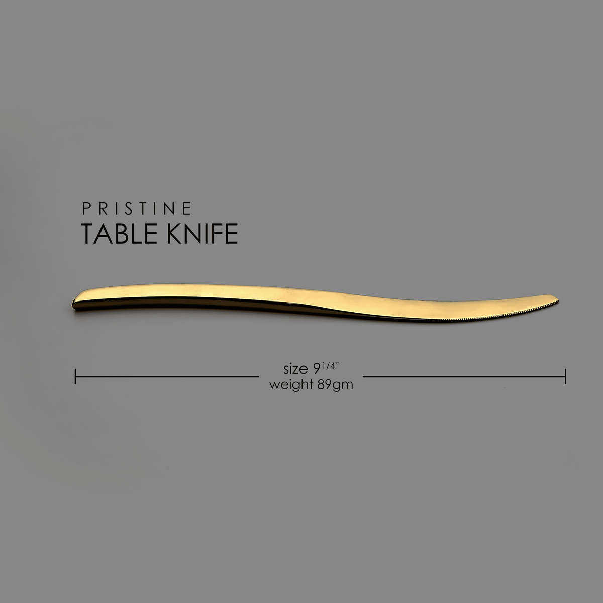 Pristine PVD Gold Table Knife (6 pieces)