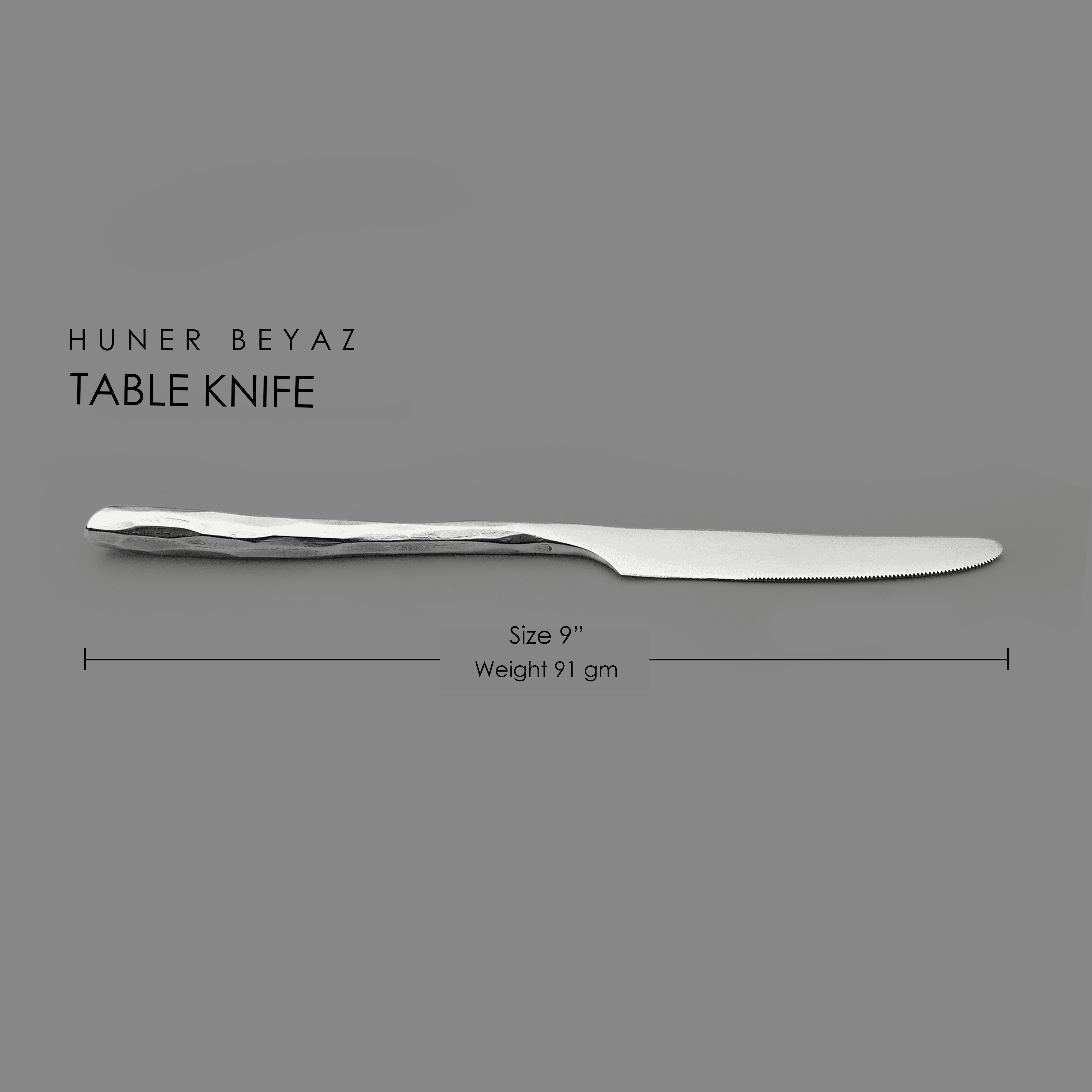 HUNER - BEYAZ TABLE KNIFE (6 pieces)