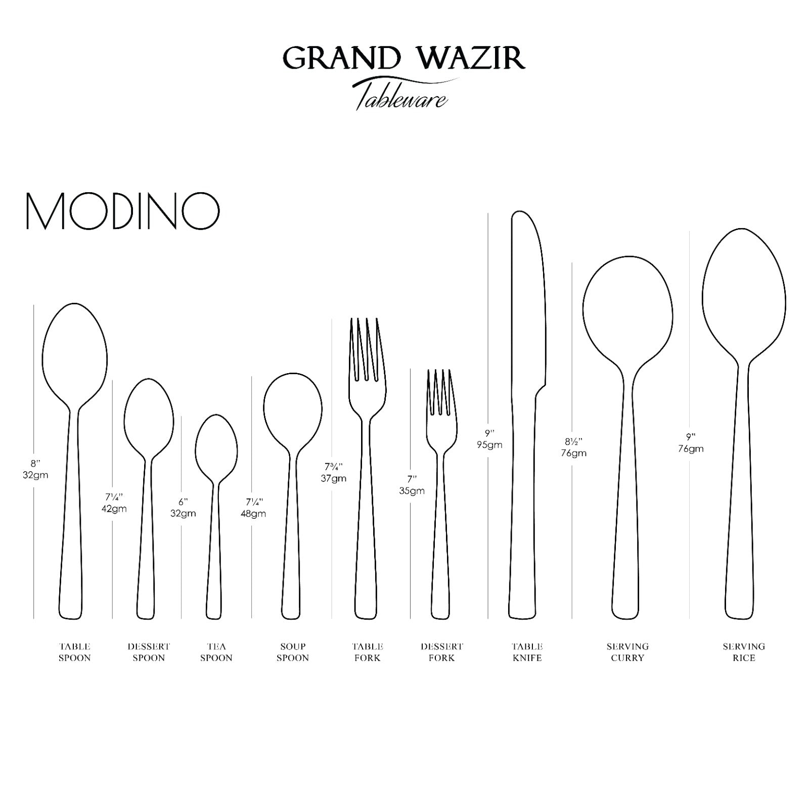 Modino 6 Persons Serving Set