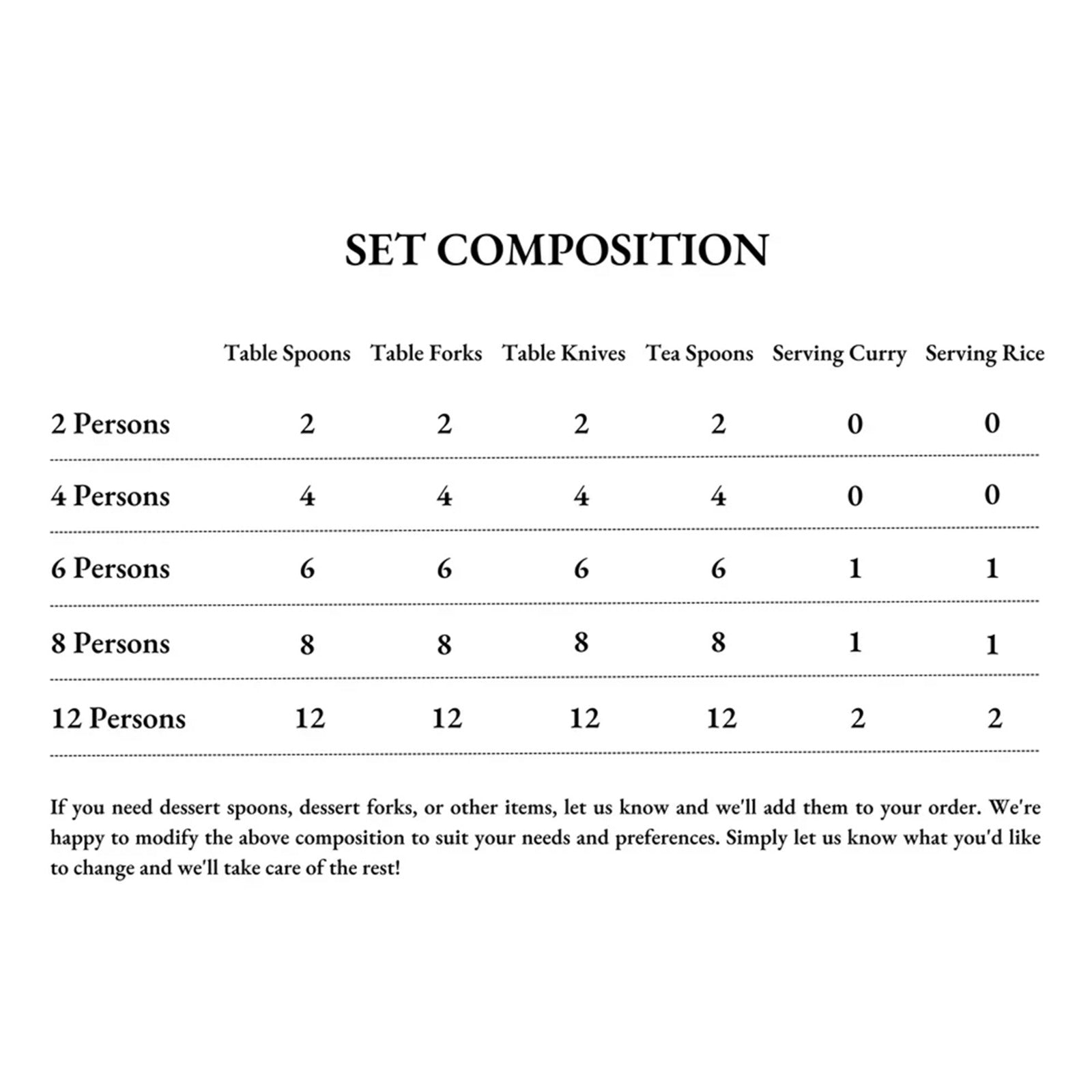 Zena Gold 8 Persons Serving Set