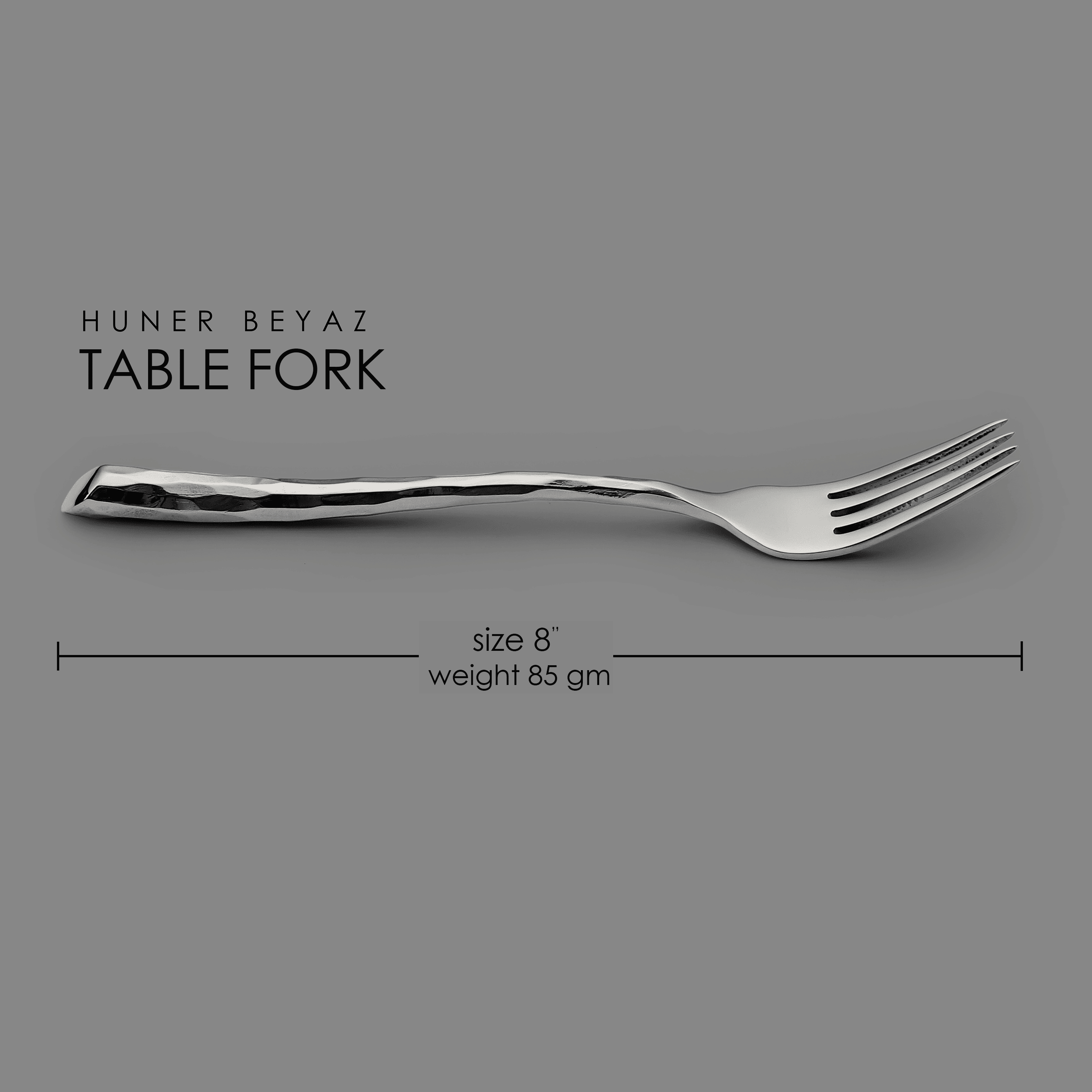 HUNER - BEYAZ TABLE FORK (6 pieces)