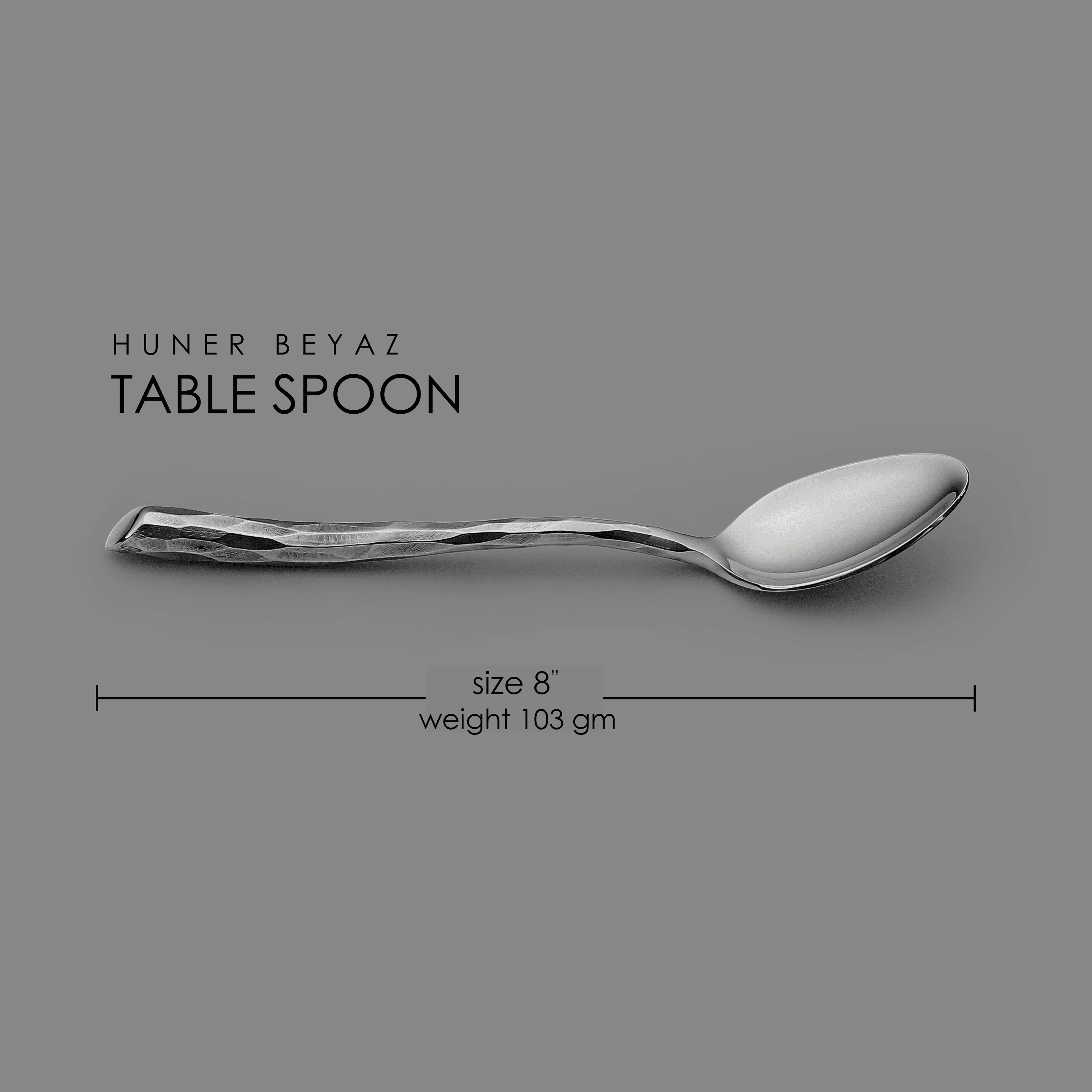 HUNER - BEYAZ TABLE SPOON (6 pieces)
