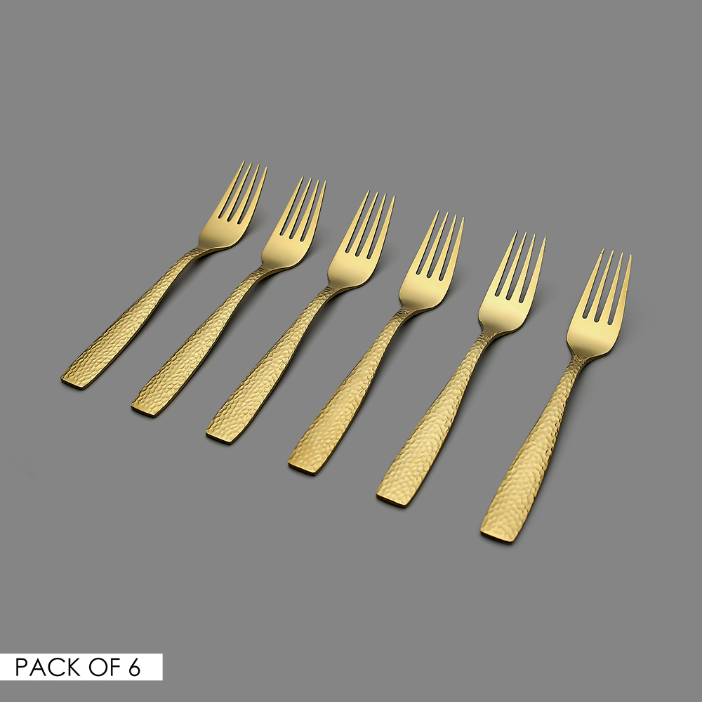 Sterling PVD Gold Dessert Fork (6 pieces)