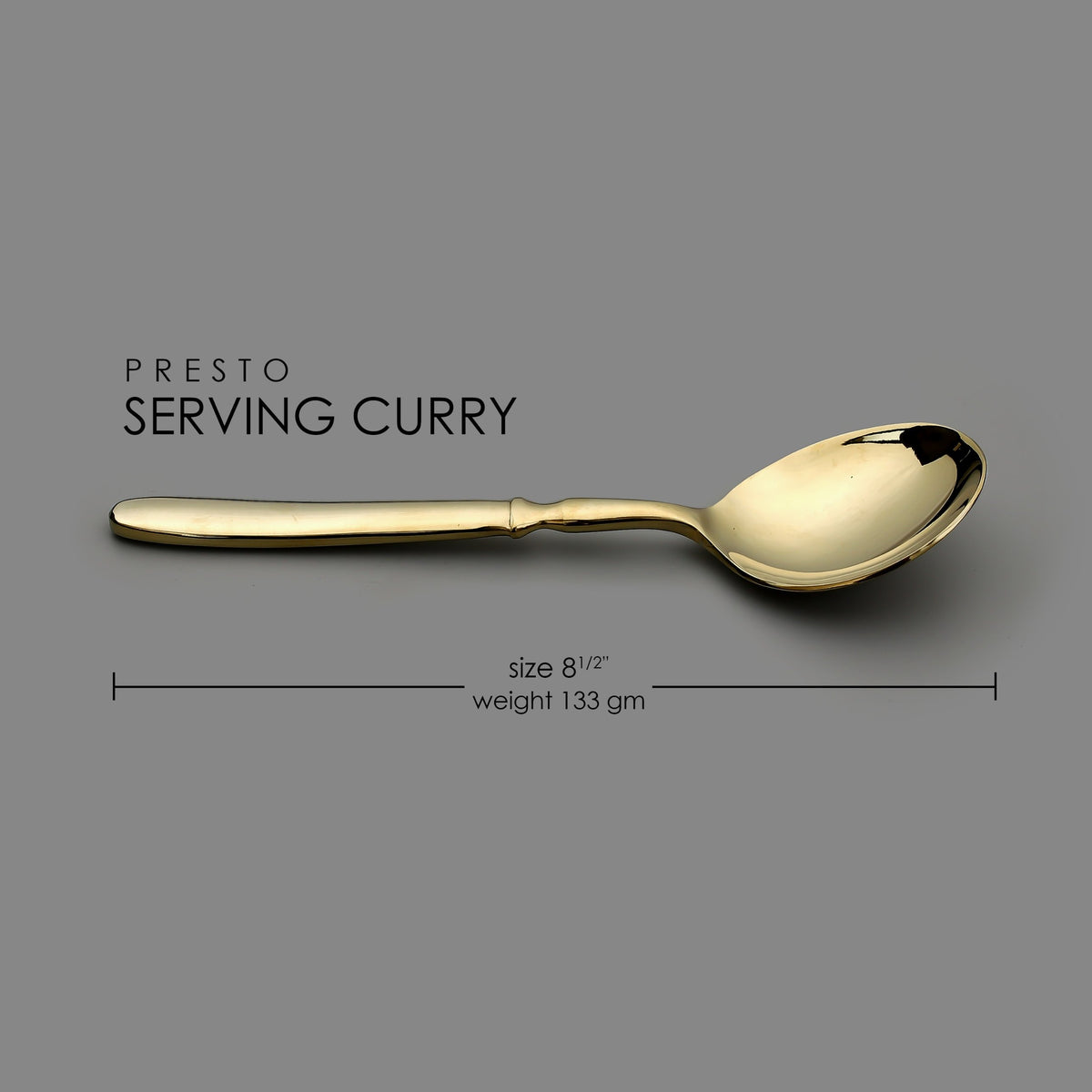 Presto PVD Gold Serving Curry Spoon (2 pieces)