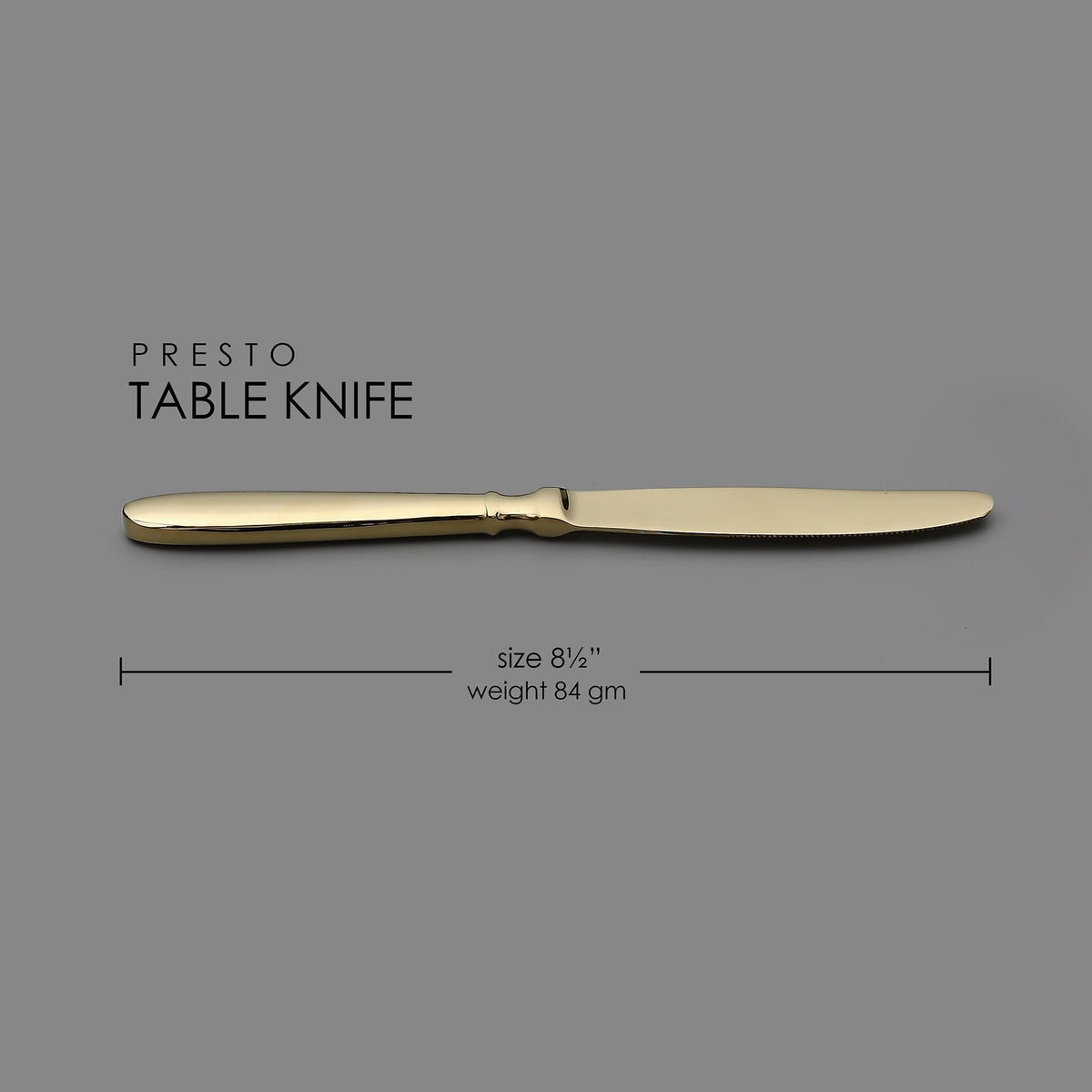Presto PVD Gold Table Knife